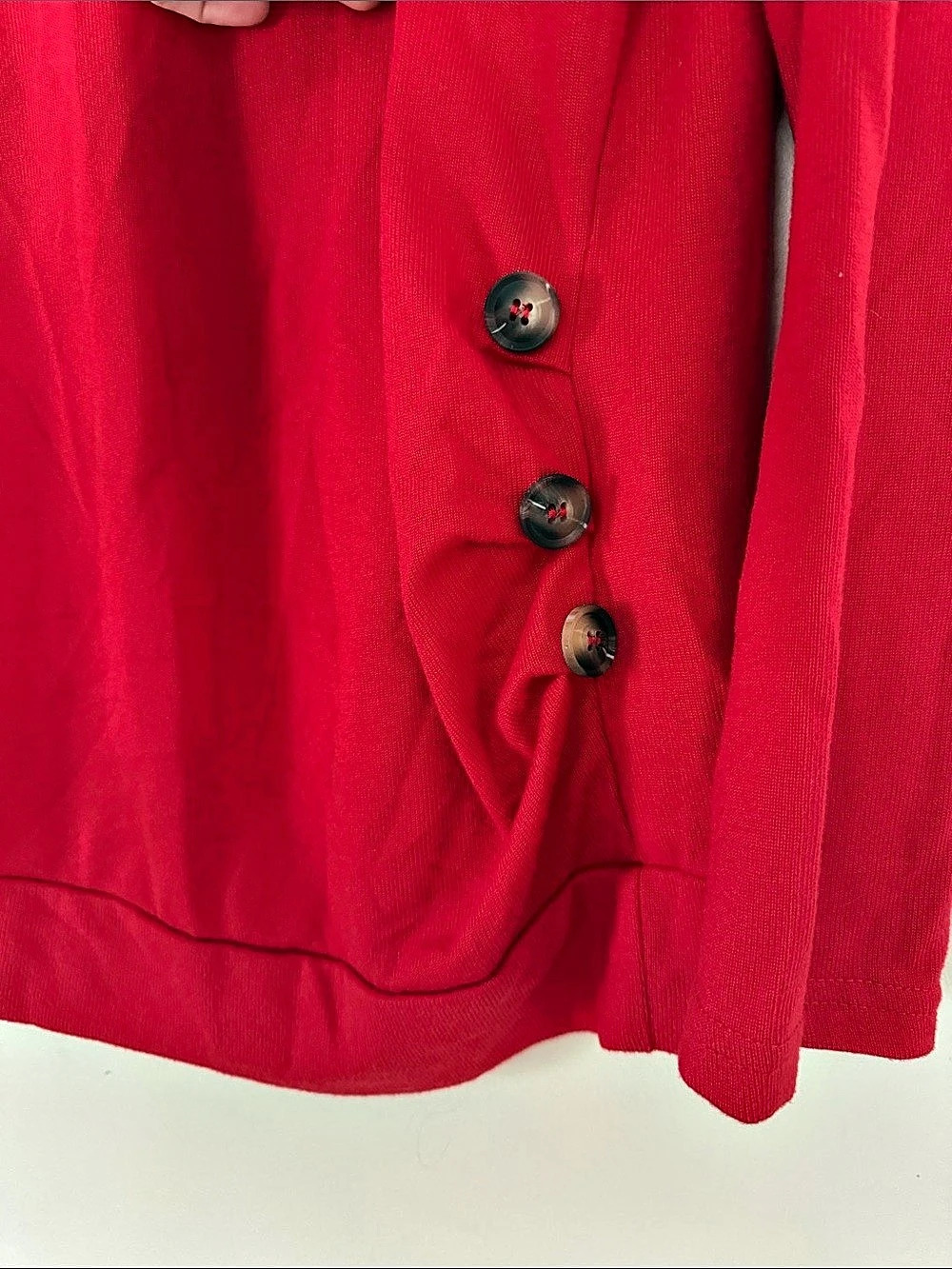 Red Long Sleeve Tunic - Picture 2 of 2